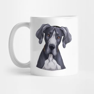 Cute Great Dane Drawing Mug